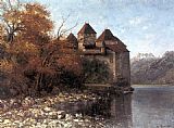 Gustave Courbet Canvas Paintings - Ch_teau of Chillon 1